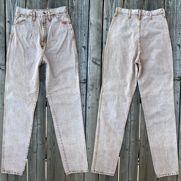 Wrangler Denim - Vintage Wrangler 70s high waisted tan beige jeans